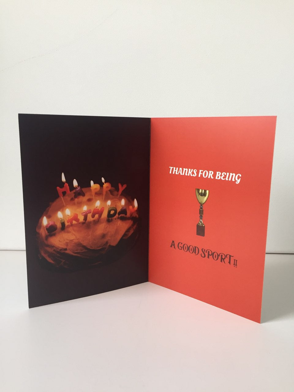 Happy Birthday Sports 5x7 B-Day card.