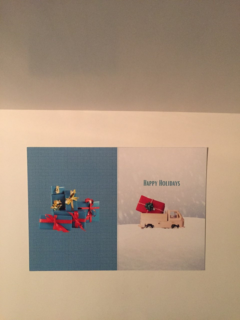 Keep On Trucking 5x7 Christmas card.