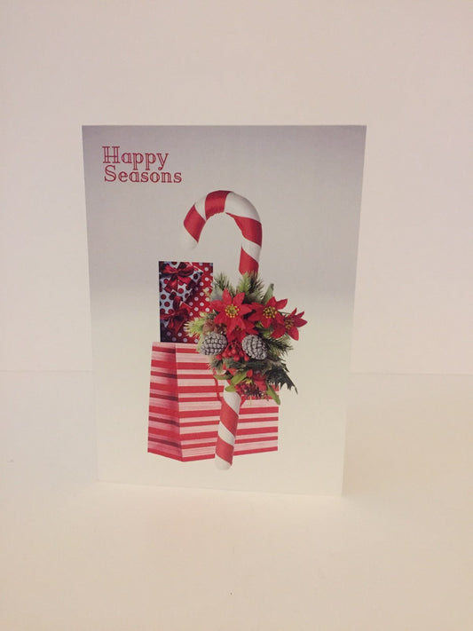 Candy Cane Bag 5x7 Christmas card.