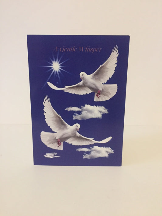 Doves 5x7 Sympathy Card.