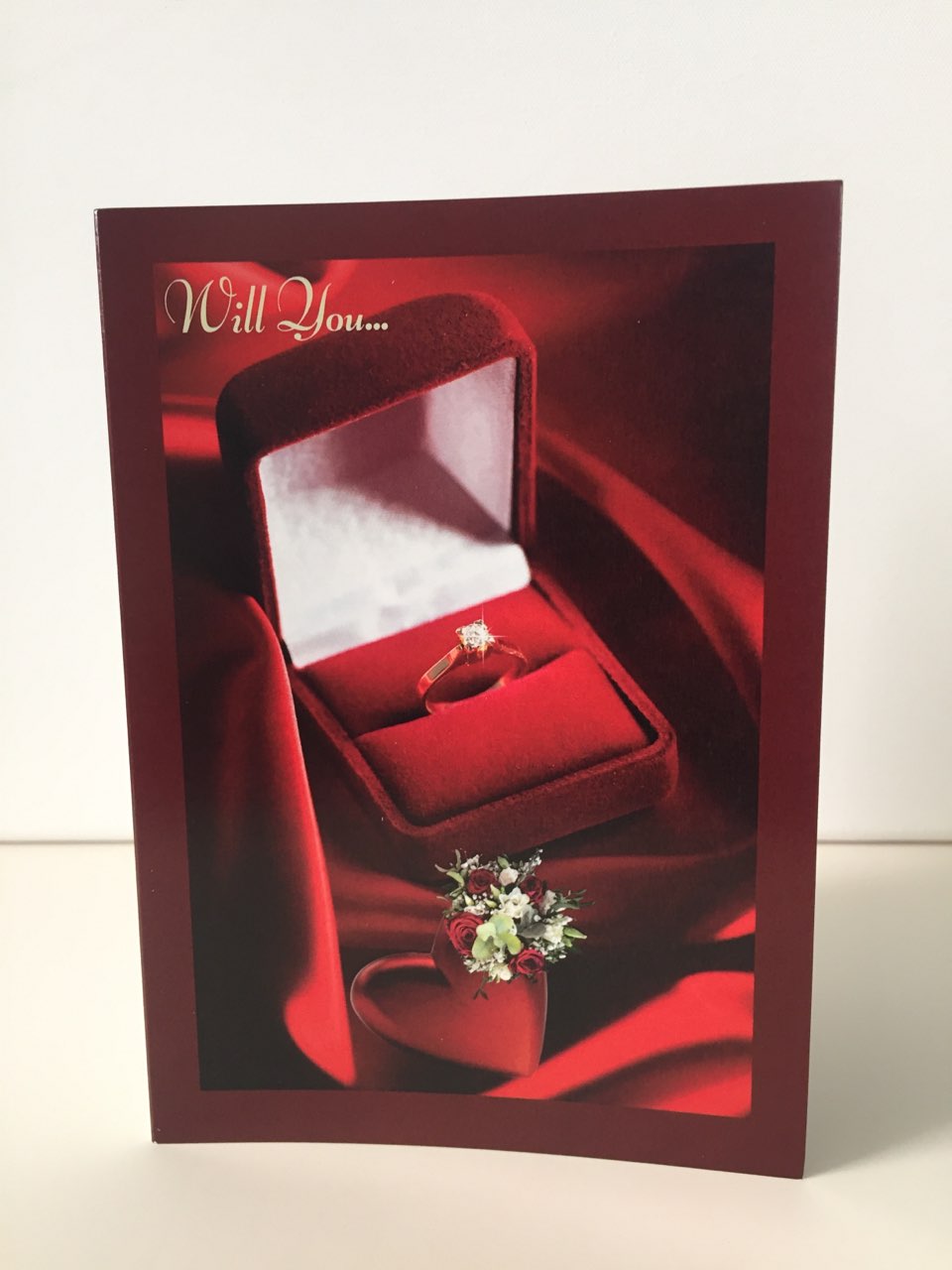 Will You...Ring  5x7 Valentine Card