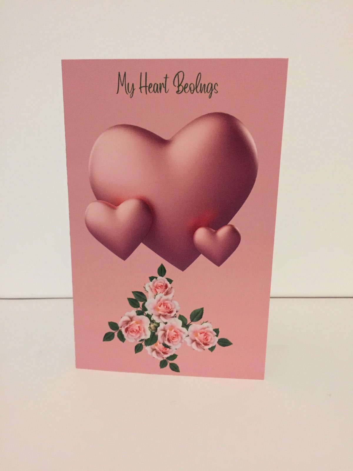My Heart Belongs to You 5.5 x 8.5 Valentine's Day Card