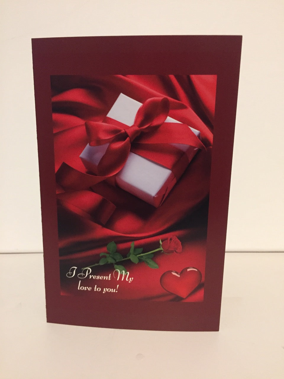 I Present My Love 5.5 x 8.5 Valentine's Day Card