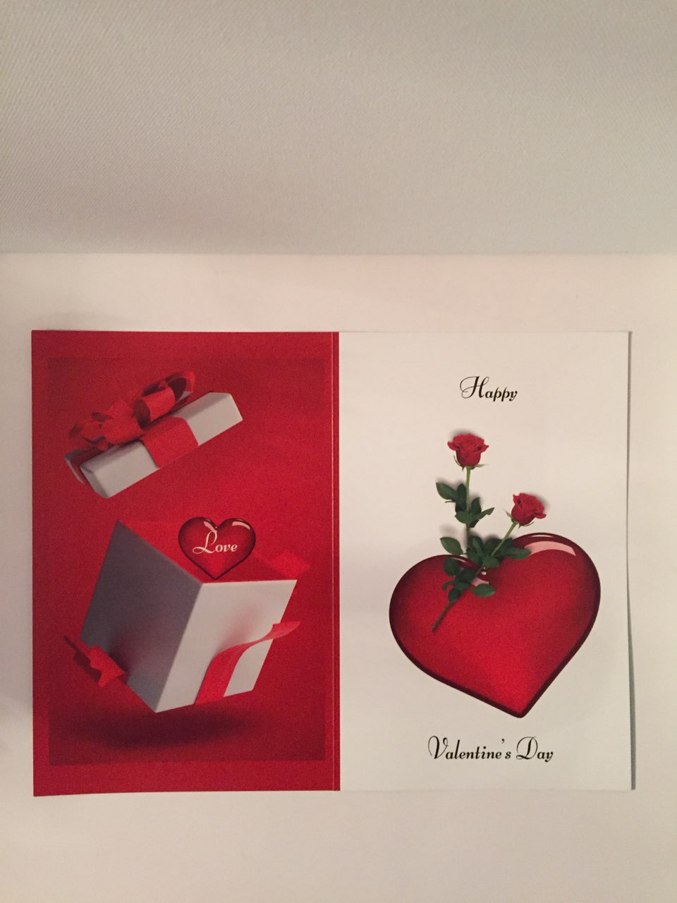I Present My Love 5.5 x 8.5 Valentine's Day Card