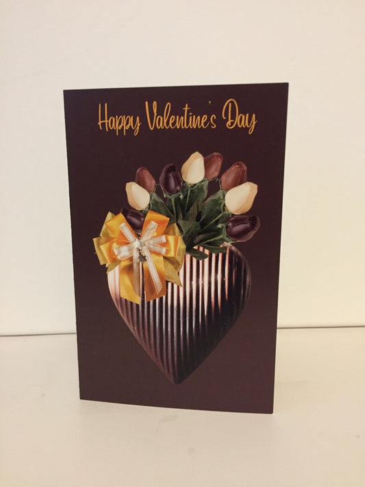 Chocolate Heart 5.5 x 8.5 Valentine Card