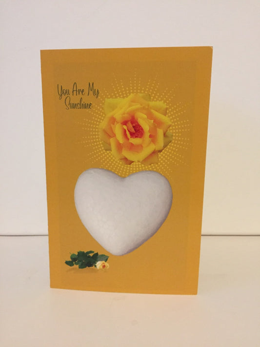 You Are My Sunshine 5.5 x 8.5 Valentine Card