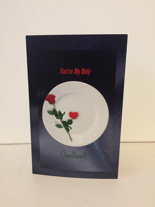 My Only Sweetheart 5.5 x 8.5 Valentine Card