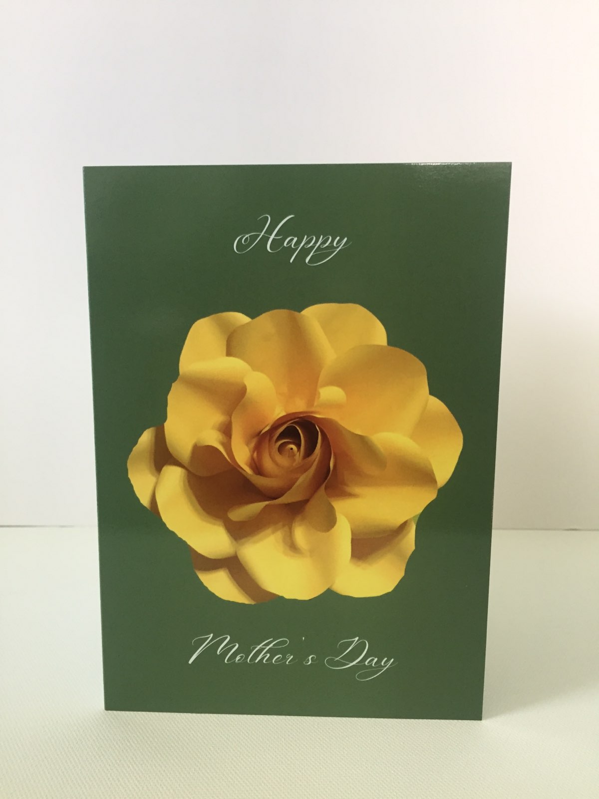 Happy Mother's Day Large Yellow Flower 5x7 Mother's Day Card.